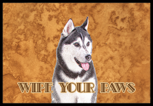 Alaskan Malamute Wipe your Paws Indoor or Outdoor Mat