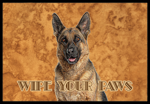 German Shepherd Wipe your Paws Indoor or Outdoor Mat