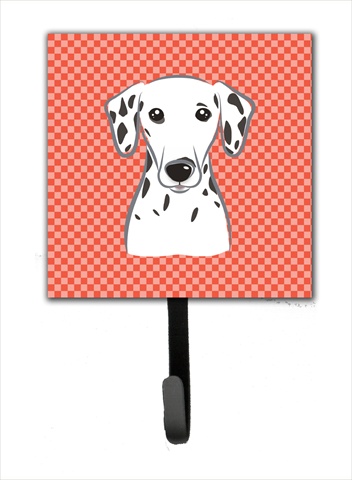 Red Checkered Dalmatian Leash or Key Holder