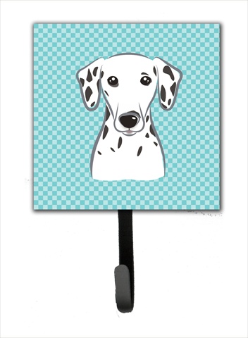 Checkerboard Blue Dalmatian Leash Or Key Holder
