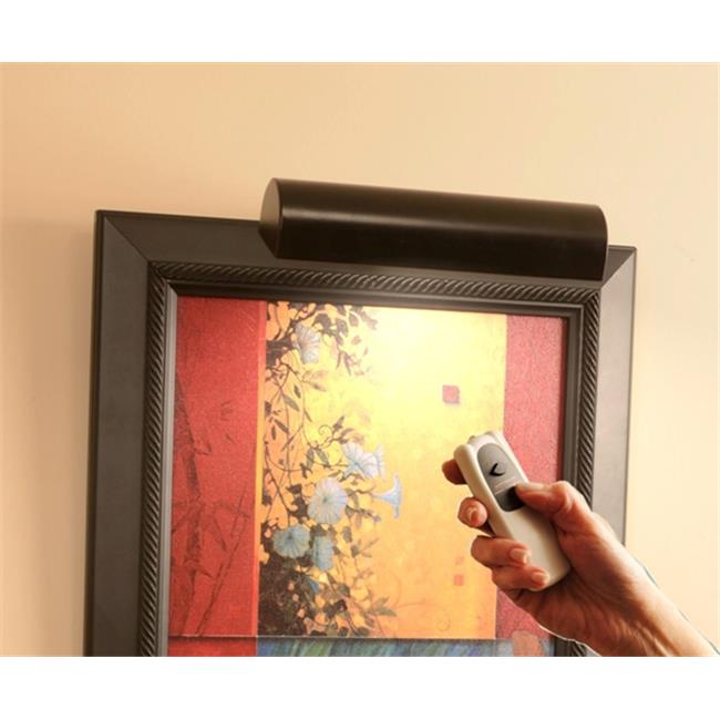 Concept Lighting 203L Slimline Matte Black 8 In. Cordless LED Remote Control ...