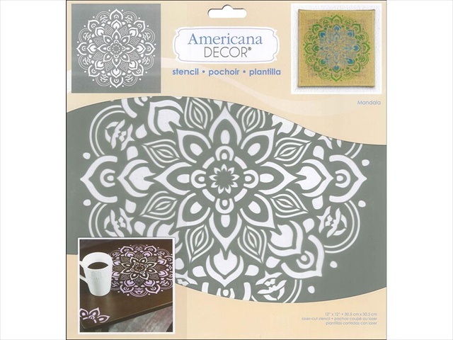 Picture of Deco Art DECADS.26 Americana Decor Stencil Mandala