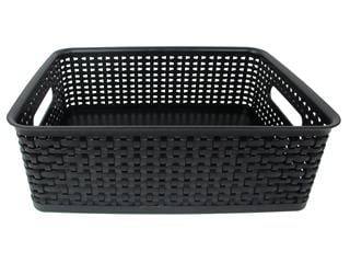 Picture of Advantus SGS36003 Storage Studios Bin Weave Medium Black