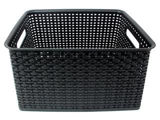 Picture of Advantus SGS36006 Storage Studios Bin Weave Large Black