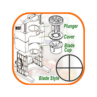 Picture of Sunkist S-101 4 Wedge Blade Cup Sectionizer