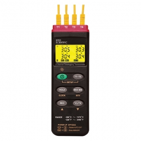4 Channel Datalogging Thermocouple Probe Thermometer