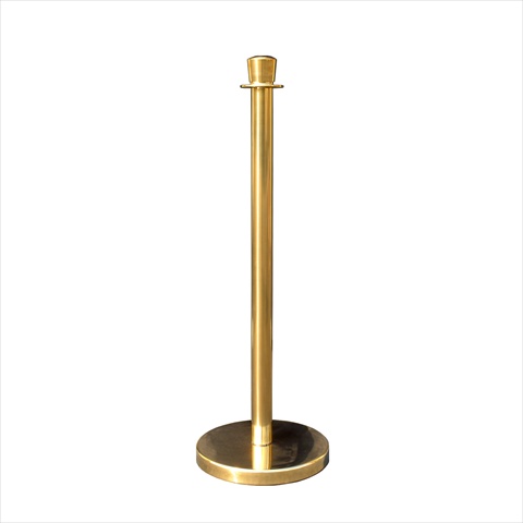 12 in. Flat Base Taper Gold Stainless Steel Post with Taper Post Ring