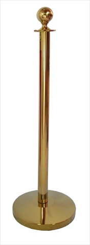12 in. Domed Base Crown Gold Post with Crown Post Ring