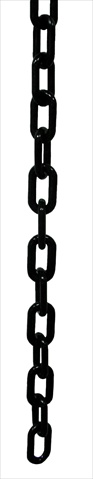 VIP Crowd Control 1880-32 1.5 in. Dia. Plastic Chain - 32 ft. Length, Black