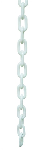1.5 in. dia. Plastic Chain - 50 ft. Length, White