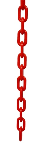 1.5 in. dia. Plastic Chain - 50 ft. Length, Red
