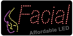 Picture of Affordable LED L7104 12 H x 24 L in. Facial LED Sign