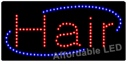 Picture of Affordable LED L7205 12 H x 24 L in. Hair LED Sign