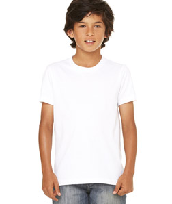 3001Y Youth Jersey Short-Sleeve T-Shirt, White, Medium -  CANVAS, 61331004