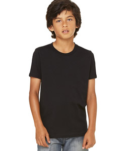 3001Y Youth Jersey Short-Sleeve T-Shirt, Black, Large -  CANVAS, 61331305