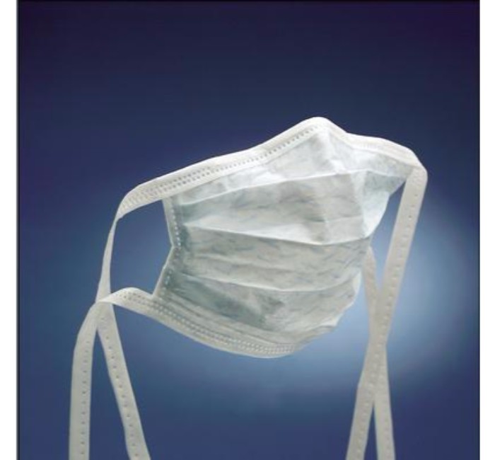 3M 1818 Tie-On Surgical Mask, Blue - 50 Per Box