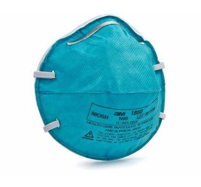 3M 1860S Small Adult Health Care Particulate Respirator And Surgical Mask - 20 Per Box