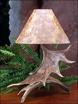 Picture of Hughes Collection HP-66588 19 x 25 in. Moose Antler Lamp