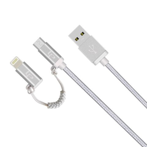 Picture of LP 70200S Micro USB V2.0 data Cable 3.3 ft.&#44; Silver