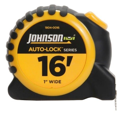 Johnson Level  16 ft. x 1 in. Auto-Lock Power Tape