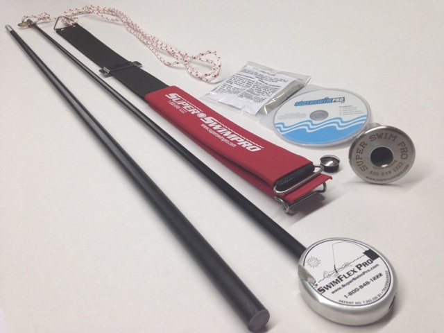 2 Part Pole Swimming Tether System with Stainless Steel In-Deck Base