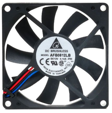 80 x 80 x 15 mm. Ball Bearing Cooling Fan