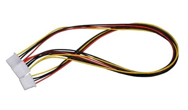 22-100-33 Molex 4-Pin Splitter Cable- 25.5 in. Long- 18 AWG Cable Wires
