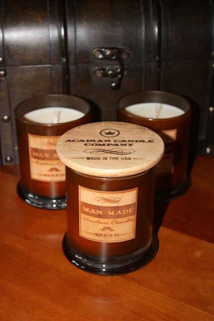 Picture of Acadian Candle 11355 Man-Made Candle- Tobacco Leather