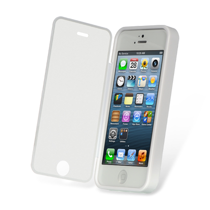 Dream Wireless Wrap-Up Case with Screen Protector for iPhone 5/5S - Retail Packaging - White