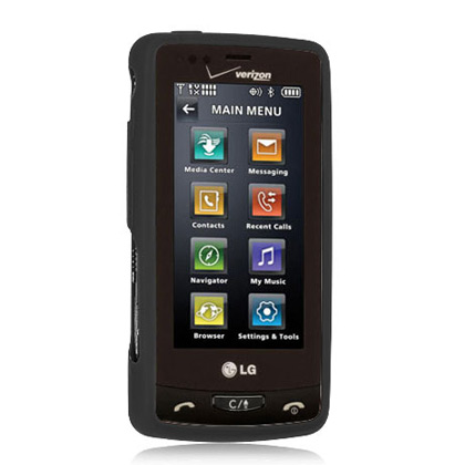Picture of DreamWireless SCLG9600BK-PR LG Versa & VX-9600 Premium Skin Case - Black