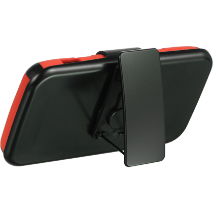 Picture of DreamWireless HSCZTESOUBKRD ZTE Source N9511 Hybrid Case - Red Skin Plus Black Pc With H Style Stand