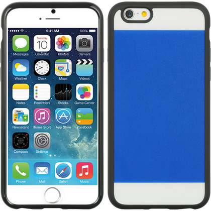 Picture of DreamWireless CSIP6TTBL Apple iPhone 6- 4.7 In. Crystal Case Black Tpu Two Tone Pc - Blue