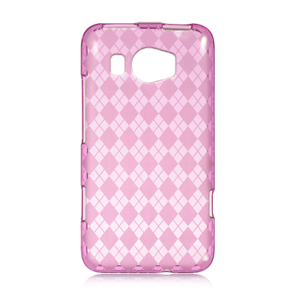 Picture of DreamWireless CSHTCTITAN2HPCK HTC Titan 2 Crystal Skin Case&#44; Hot Pink Checker