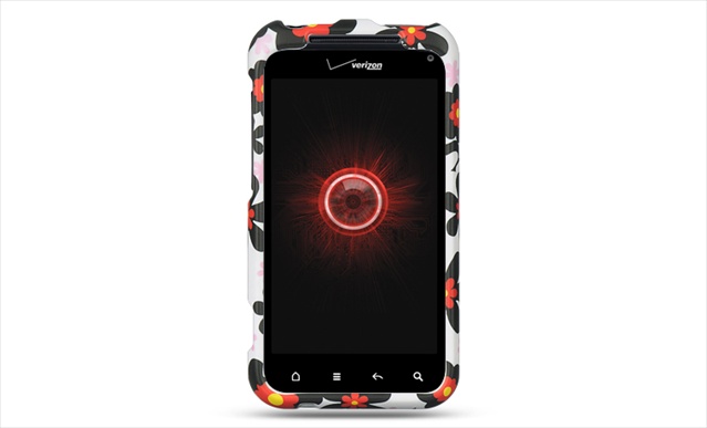 Picture of DreamWireless CRHTC6350WTBKDA HTC Incredible 2 6350 Crystal Rubber Case&#44; White With Black Daisy