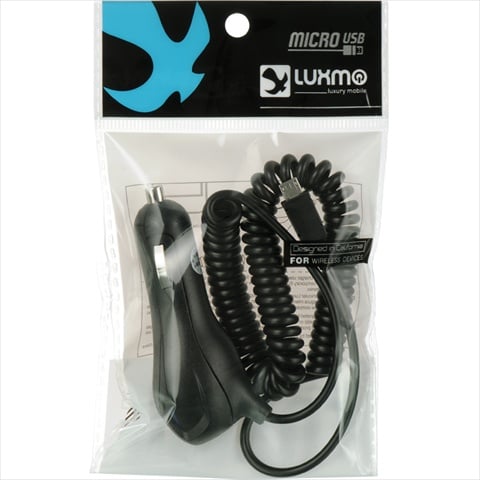Picture of DreamWireless CCMUSB21DW-O Luxmo Universal Micro USB 2.1A Rapid Car Charger With Polybag Packaging