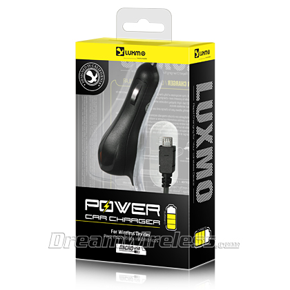 Picture of DreamWireless CCMUSB1KDW-PG91C Universal Micro USB DW Car Charger With Premium Packaging
