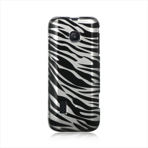 Picture of DreamWireless CAHUM570SLZ Huawei M570-Verge Crystal Case&#44; Silver Zebra