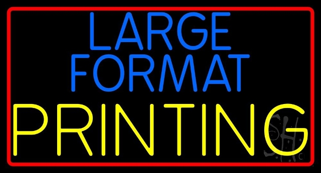 Everything Neon N105-4232 Large Format Printing LED Neon Sign 13 x 24 - inches
