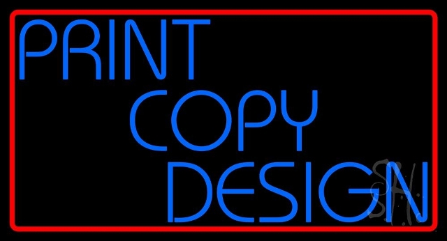 Everything Neon N105-4238 Print Copy Design LED Neon Sign 13 x 24 - inches