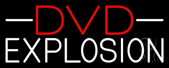 Everything Neon N105-3580 Dvd Explosion Block LED Neon Sign 10 x 24 - inches