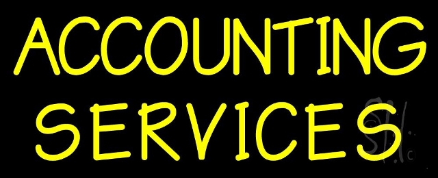 Everything Neon N105-3746 Accounting Service 3 LED Neon Sign 10 x 24 - inches