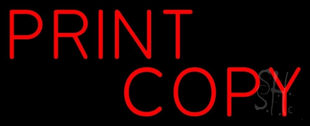 Everything Neon N105-4242 Print Copy LED Neon Sign 6 x 15 - inches