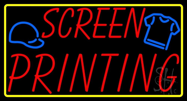 Everything Neon N105-4269 Screen Printing LED Neon Sign 13 x 24 - inches