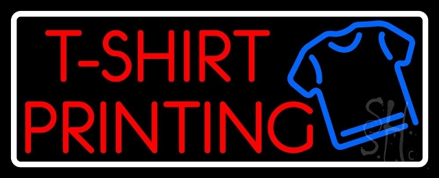Everything Neon N105-4276 Tshirt Printing LED Neon Sign 10 x 24 - inches