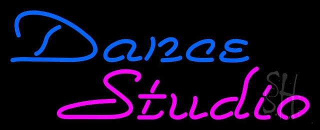 Sign Store N105-3441-clear 32 x 1 x 13 in. Dance Studio Neon Sign - Blue And Pink