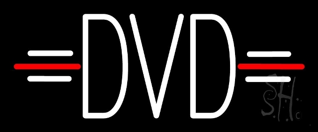 Sign Store N105-3583-clear 24 x 1 x 10 in. Dvd Neon Sign - Red And White