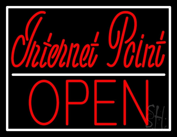 Sign Store N105-4002-clear 31 x 1 x 24 in. Internet Point Open Neon Sign - Red And White