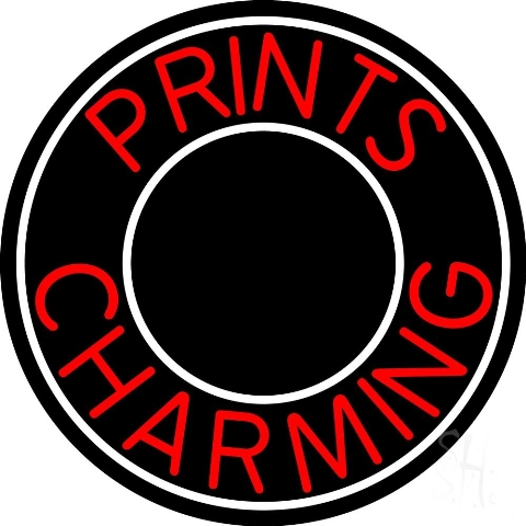 Sign Store N105-4256-clear 26 x 1 x 26 in. Prints Charming Circle Neon Sign - Red And White