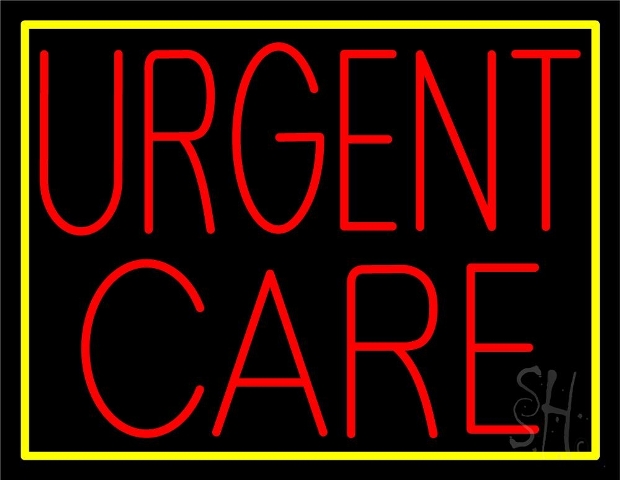 Sign Store N105-5039-clear 31 x 1 x 24 in. Urgent Care Neon Sign - Red And Yellow -  The Sign Store