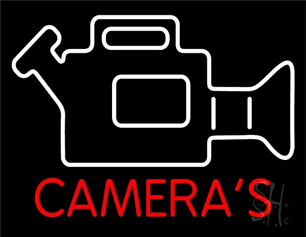 Sign Store N105-5045-clear 31 x 1 x 24 in. Video Camera Neon Sign - White And Red